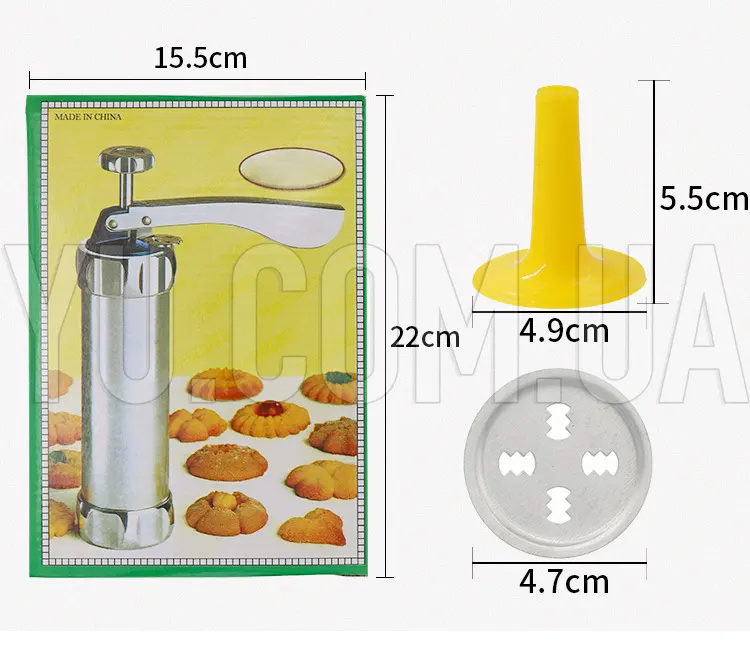 Кондитерский шприц-пистолет для печенья Cookie Press 20 насадок
